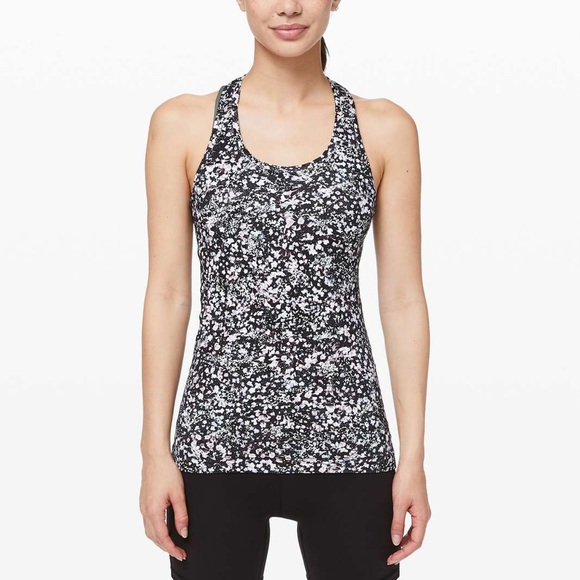 Lululemon Cool Racerback II Floral Spritz Multi Tank Top Size 6 - Picture 1 of 7